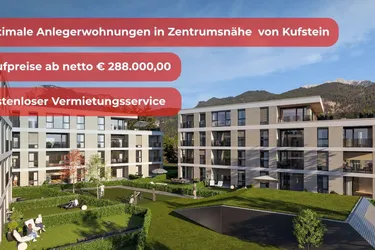 Attraktive 2-Zimmer-Anlegerwohnung in Zentrumsnähe von Kufstein