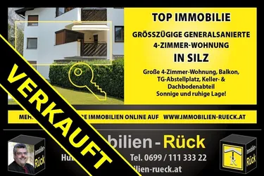 *** ANLAGEOBJEKT *** - *** 4-ZIMMER-WOHNUNG MIT ZUBEHÖR IN SILZ ! ***