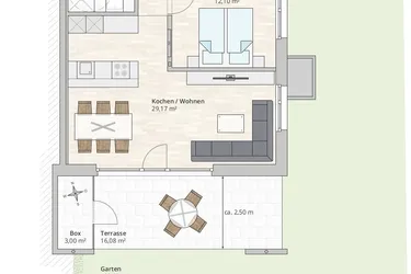 3-Zimmer-Gartenwohnung (TOP 5) in Rankweil-Brederis, Korngasse 5