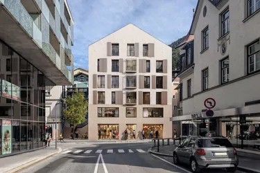 Frequenzstarke Gewerbefläche mit Gewölbe und Terrasse | TOP 01, Erdgeschoss im Jöchlerhaus in der Landecker Innenstadt