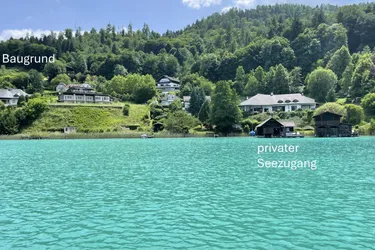 RARITÄT - Baugrund mit Wörtherseeblick und privatem Seezugang