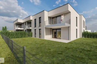 MODERNE NEUBAUWOHNUNG MIT LOGGIA UND EIGENGARTEN