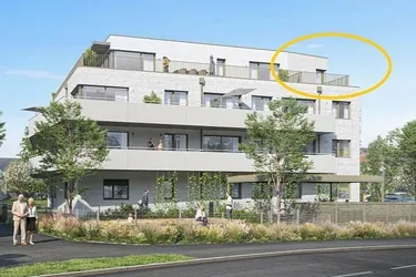 AM FLIEGENSPITZ - DIE COOLSTE WOHNUNG IM PROJEKT! | Kleinwohnung mit 2 Terrassen - Skyline Wien &amp; Sonnenuntergang | Provisionsfrei!
