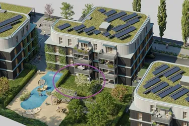 GRÜNE STADTVILLEN - Gartenwohnung mit 2 Zimmern | Holzbauweise - Erdwärme - Nachhaltig | Provisionsfrei!