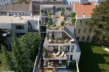 Exclusives Wohnprojekt aus modernem Stadtleben und entspannter Natur. Mit Aussenpool und Outdoorküche im Gemeinschaftsgarten!