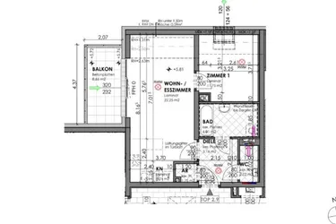 2-Zimmerwohnung im EG mit Balkon