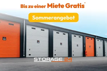 SOMMERAKTION - Moderne 28-112m² Garagen und Lagerräume mit Strom zur Miete | 24/7 Zugang und videoüberwacht