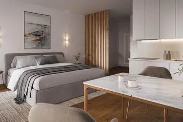 Anlegerhit! Ruhige, südseitige 1-Zimmer Gartenwohnung beim Hirschstettner Aupark