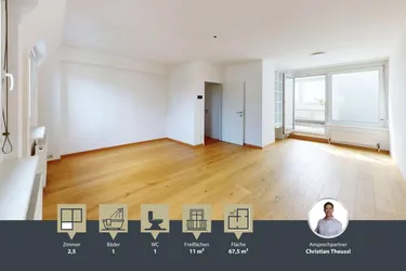 Tolle 2,5 Zimmer-DG-Wohnung || extra Küche || verbaute Loggia || NÄHE SCHLOSS SCHÖNBRUNN
