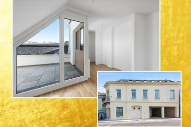 Wohnen in Verbundenheit - Charakterwohnung mit uneinsehbarer Dachterrasse - provisonsfrei, inkl. 2 TG Plätze