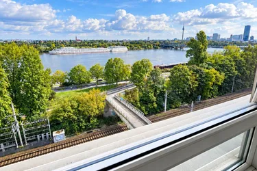 Donau-Panoramablick &amp; Wiener Skyline – Wohnen mit Aussicht !