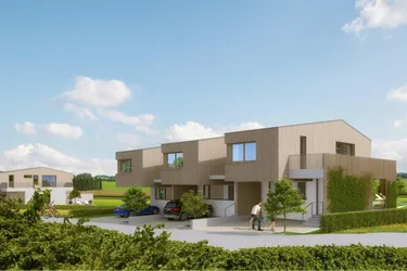 Reihenhäuser mit der offenen Struktur eines Einfamilienhauses - Mittelreihenhaus 