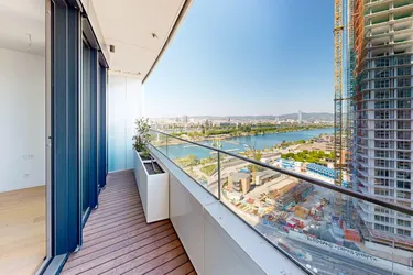 Stilvolle 2-Zimmer-Wohnung mit Balkon im DANUBEFLATS