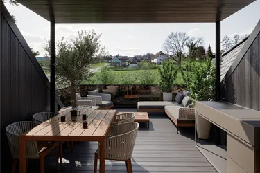 Penthousewohnung mit Dachterrasse und Fernblick - Erstbezug!