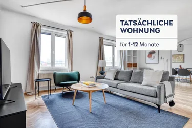 Großzügige 3 Zi mit 2 Bäder und separate Küche, geräumiges Wohnzimmer und schöne Aussicht. (VIE235)