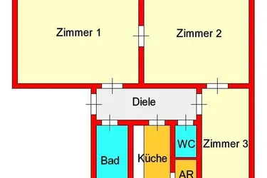 großzügige 3-Zimmer-Altbauwohnung mit 2 Balkonen in Geidorf - Nähe Geidorfplatz/UNI