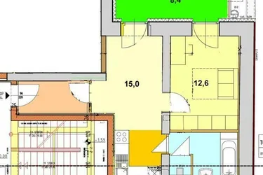 Stadtapartment mit kleiner Terrasse in Mitten des Herz-Jesu-Viertels