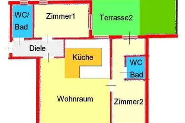 ruhige 3-Zimmerwohnung mit 2 Terrassen und Kleingarten bei Basilika Mariatrost