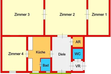 großzügiges Altbaubüro mit Innenhofbalkon zwischen Stadtpark und UNI