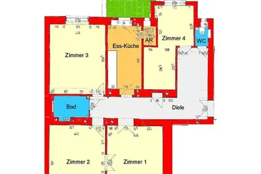Provisionsfrei: Großzügige 4-Zimmer-Altbauwohnung mit Innenhofterrasse in der Innenstadt - Schmiedgasse - zu vermieten!