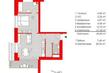 Traumhaftes Neubau-Apartment mit Balkon und Terrasse im Herzen des UNI-Viertels zu vermieten!