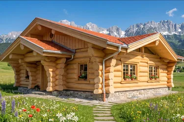 Rundstammhaus in Traumlage