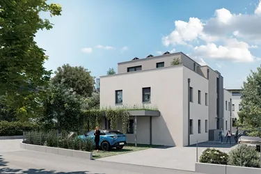 Exklusive 2-Zimmer-Dachgeschosswohnung mit Terrasse &amp; Carport - provisionsfrei