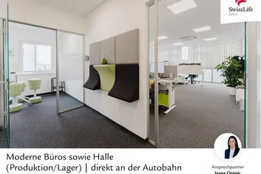 Modernes Büro | direkt an der Autobahn | sichtbare Werbefläche | top ausgestattet