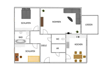 3-Zimmer-Wohnung in bevorzugter Lage mit Tiefgarage