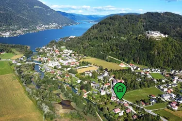 GRUNDSTÜCK mit ca. 26m UFERLÄNGE UND EIGENEM BADESTEG ZUM OSSIACHER SEEBACH Merken