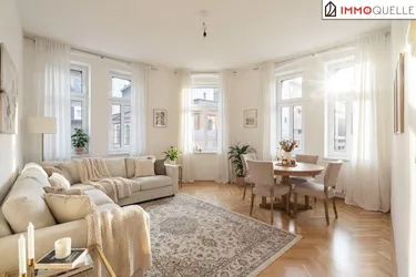 Wiener Charme zum Ankommen - Stilvolle 3-Zimmer-Wohnung im 2. Stock mit zentraler Raumaufteilung, sonniger Ausrichtung und individueller Gestaltungsmöglichkeit