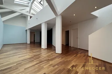 Außergewöhnliches DG-Büro am Nußdorfer Platz - mit Terrasse - mit STAFFELMIETE 6 € / m² am Beginn