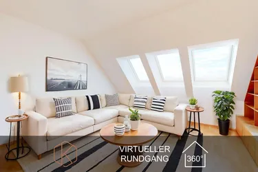 Stilvolle Dachgeschosswohnung | 3 Zimmer | Dachterrasse mit grandiosem Blick über Hietzing