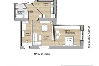 PROVISIONSFREIE sanierungsbedürftige Altbauwohung | Nähe U3-Station-Schlachthausgasse | Lift in Planung
