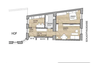 PROVISIONSFREIE sanierungsbedürftige Altbauwohung | Nähe U3-Station-Schlachthausgasse | Lift in Planung