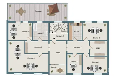 6-Zimmer-Wohnung (Büro) in Gleisdorf!