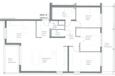 Expose Ansprechende 4-Zimmer-Penthouse-Wohnung mit Balkon und EBK in Bärnbach - PROVISIONSFREI