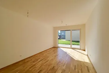 Neubau-Erstbezug in Fohnsdorf: 2 Zimmer mit großer Terrasse und eigenem Garten