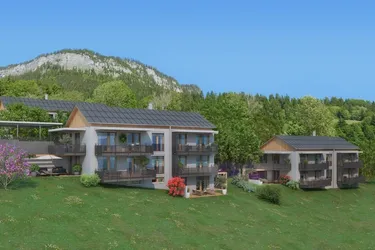 Neubau-Erdgeschoßwohnung mit Terrasse, Balkon und Garten