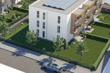 3-Zimmer-Gartenwohnung mit 345 m² Garten, Terrasse, Erstbezug, barrierefrei, Landskron