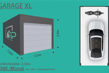 Garagen in unterschiedlichen Größen zu mieten! Variante: XL Garage