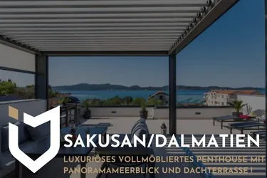 + VOLLMÖBLIERT / SOFORT VERFÜGBAR +LUXURIÖSES PENTHOUSE MIT PRIVATER DACHTERRASSE NÄHE ZADAR !