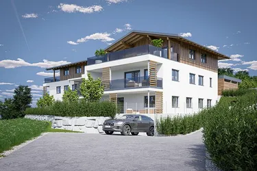 4 Zimmer Garten Wohnung mit Bergblick