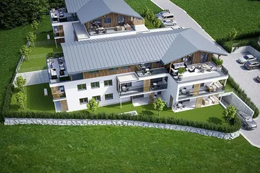Neubau: 3 Zimmer Wohnung mit Bergblick
