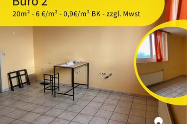 Büro 25m² direkt neben Lager und Schauraum/Geschäftsfläche