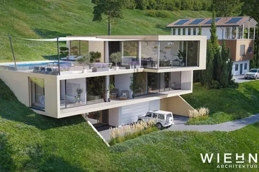 Luxuriöses Wohnen am Hang – Grundstück mit Panoramablick &amp; Architektenplanung