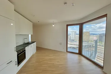 THE METROPOLITAN - 1,5 Zimmer Wohnung im 13.OG (Dachterrasse, Co-Working Bereich &amp; Gym inklusive)