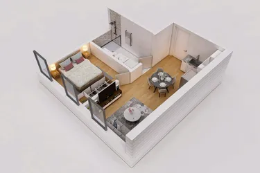 Exklusive 2-Zimmer-Dachgeschosswohnung