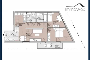 Traumhafte Dachgeschosswohnung mit riesiger Dachterrasse und Dachgarten - Erstbezug!