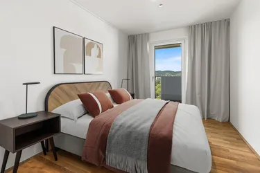  2-Zimmer Wohnung Extra Large (möbliert) mit Zugang zu Fitness, Co-Working, Dachterrasse, Kinoraum